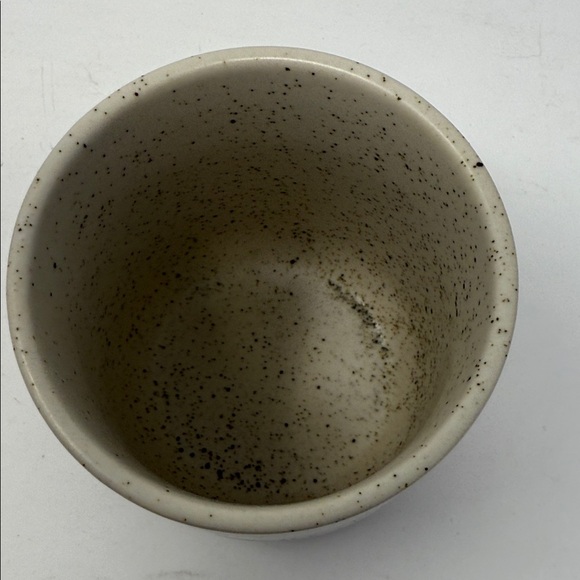 Eye Design Speckled Cream and Brown Ceramic Planter/Vase. Brand New 3x3x3” Decor - Picture 4 of 8